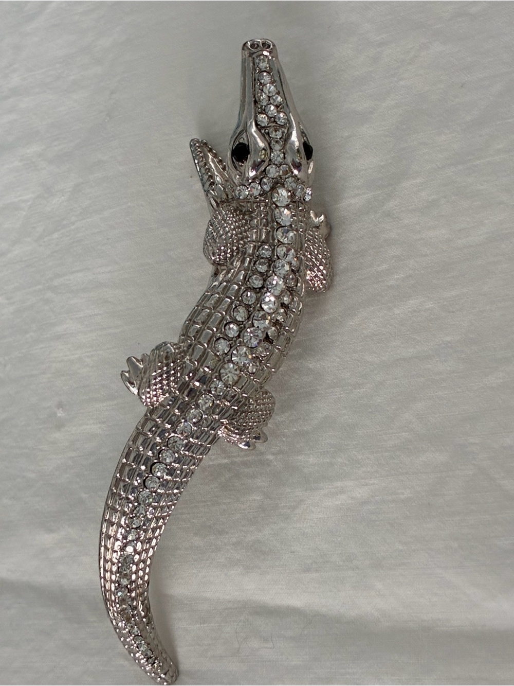 Rhinestone Alligator Hair Clip